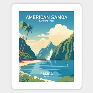 AMERICAN SAMOA NATIONAL PARK Art Sticker